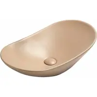 Раковина-чаша CeramaLux 7811AMC-1 61,5x36 см, накладная, капучино матовый