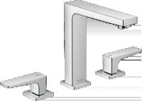Смеситель для раковины hansgrohe Metropol 160 32515000 Push-Open