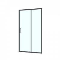 Душевая дверь в нишу Roca Leon 140х195 ZRU9307673 черный стекло прозрачное