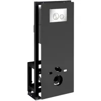 Инсталляция для унитаза WasserKRAFT Glan 66 66TLT.010.ME.BL.BN02 с кнопкой смыва, никель