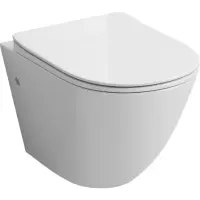 Унитаз подвесной Grossman GR-4411S безободковый, с сиденьем микролифт, белый