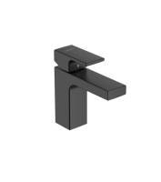 Смеситель для раковины hansgrohe Vernis Shape 71561670 100 со сливным гарнитуром матовый черный