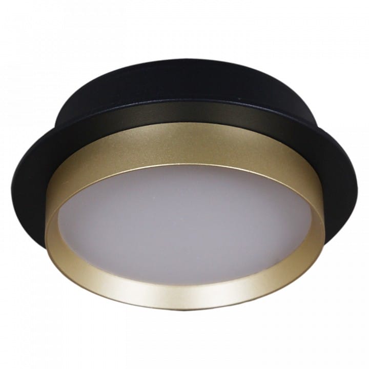 Встраиваемый светильник Reluce  53005-9.0-001RLD GX53 BK+GD