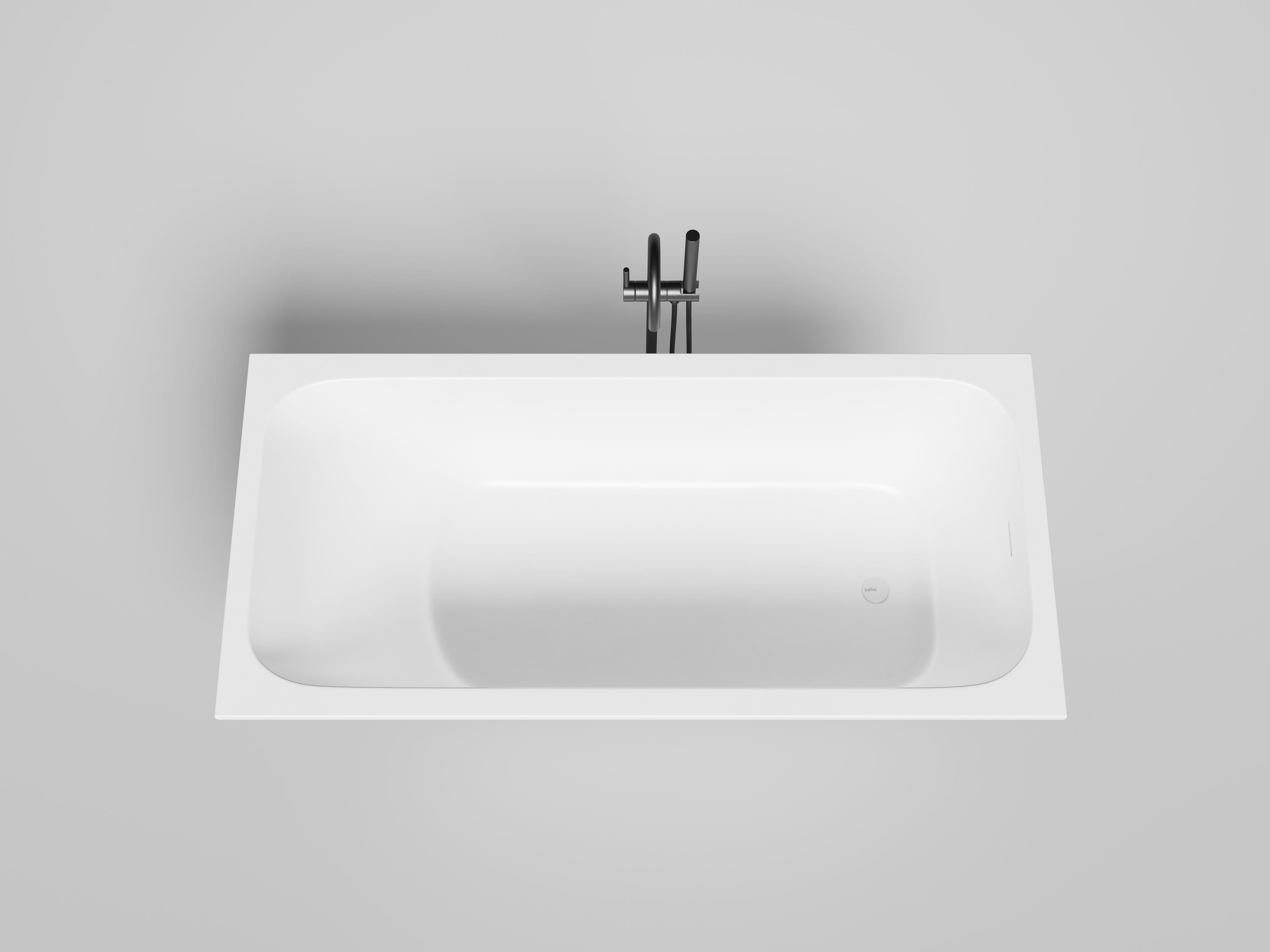 Ванна из искусственного камня Salini Orlando Kit 170х80 102126M белая матовая