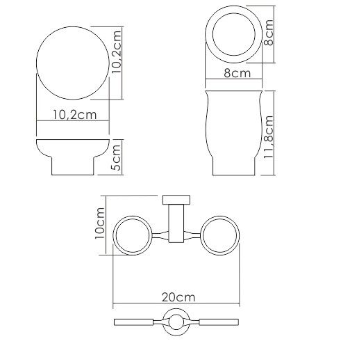K-24126 Держатель стакана и мыльницы
