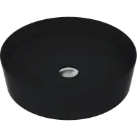 Раковина-чаша Creavit Loop LP145-00SM00E-0000 45x45 см, накладная, черный матовый