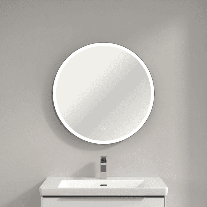 Зеркало 71,5 см Villeroy&Boch Subway 3.0 A46471BC круглое с LED-подсветкой