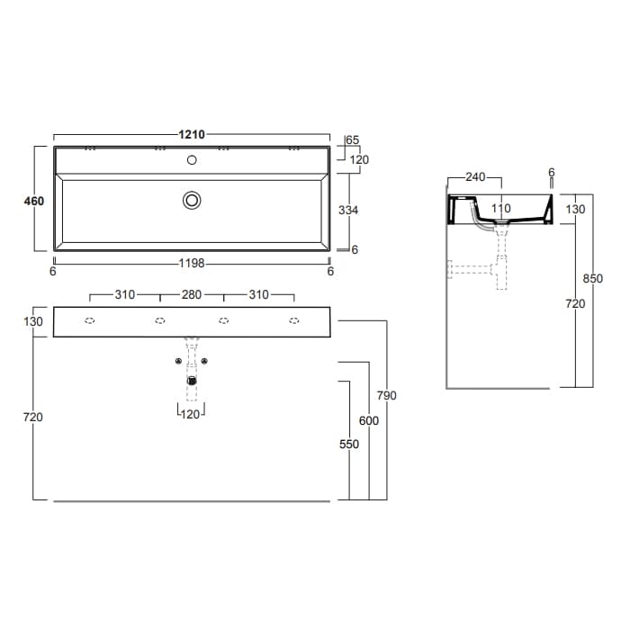 Раковина Simas Agile 120 AG121 nero matt*0 черная матовая
