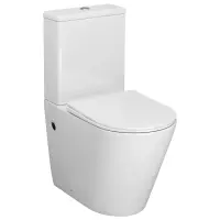 Унитаз-компакт Grossman GR-4480S безободковый, с сиденьем микролифт, белый