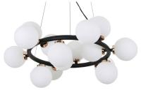 Подвесная люстра LUMINA DECO Marsiada LDP 6033-15 BK+MD
