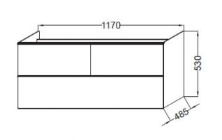 Тумба под раковину Jacob Delafon Odeon Up EB892-E10