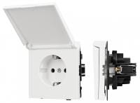 Розетка влагозащищенная с заземлением с крышкой, без рамки Arlight SCT-TENDO 054602