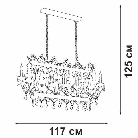Подвесная люстра Vitaluce V5814 V5814-7/14