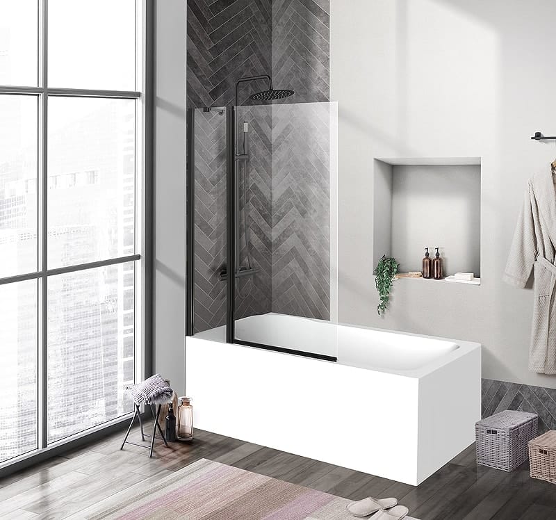 Шторка для ванны BelBagno Uno 100 UNO-V-11-100/150-C-NERO