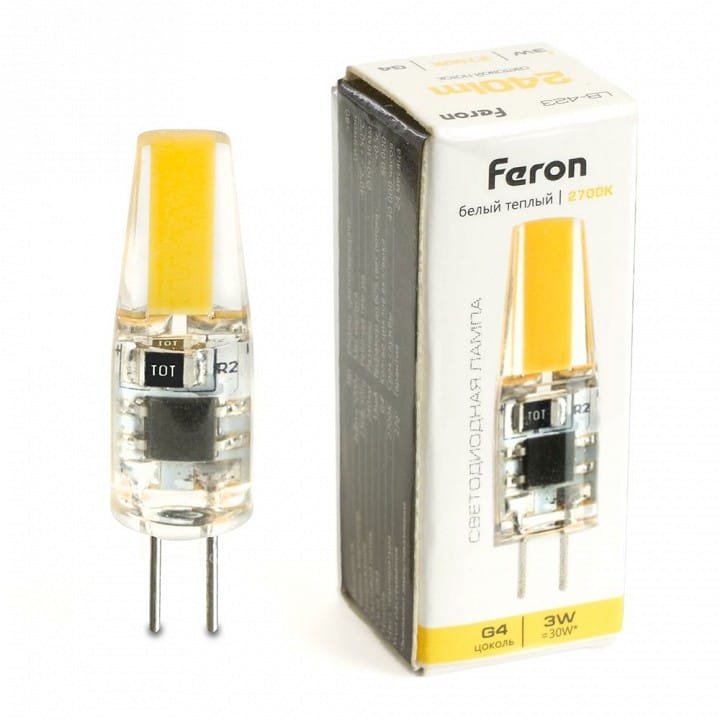 Лампа светодиодная Feron LB-423 G4 3Вт 2700K 51167