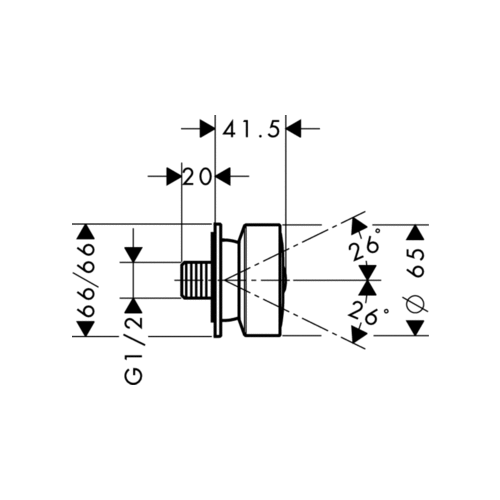 Душевая форсунка AXOR Starck shower collection 28469000