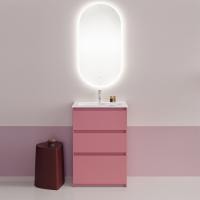 Тумба с раковиной Burgbad Lin20 63 SGHE063F5383C0001*1 Old rose matt старинная роза