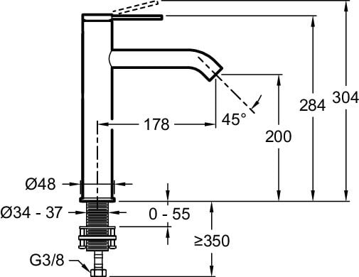 Смеситель для раковины Jacob Delafon Grands Boulevards E77959-4AND-2MB полированная латунь