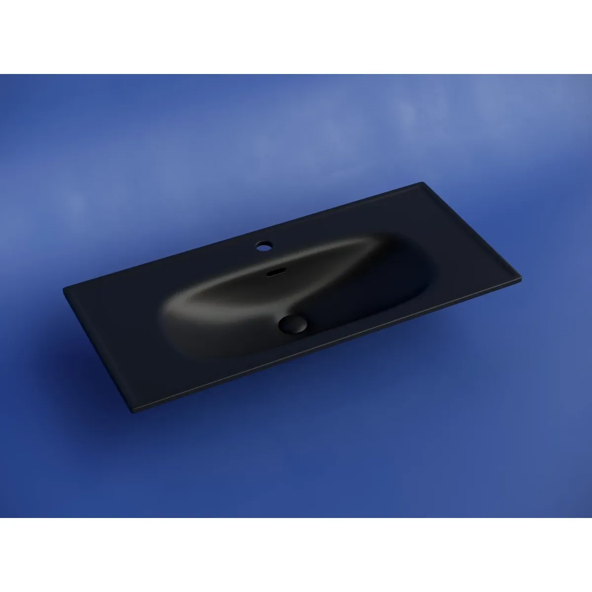 Раковина Ceramica Nova Sabo CN13003MB 100,5x46 см, накладная, черный матовый