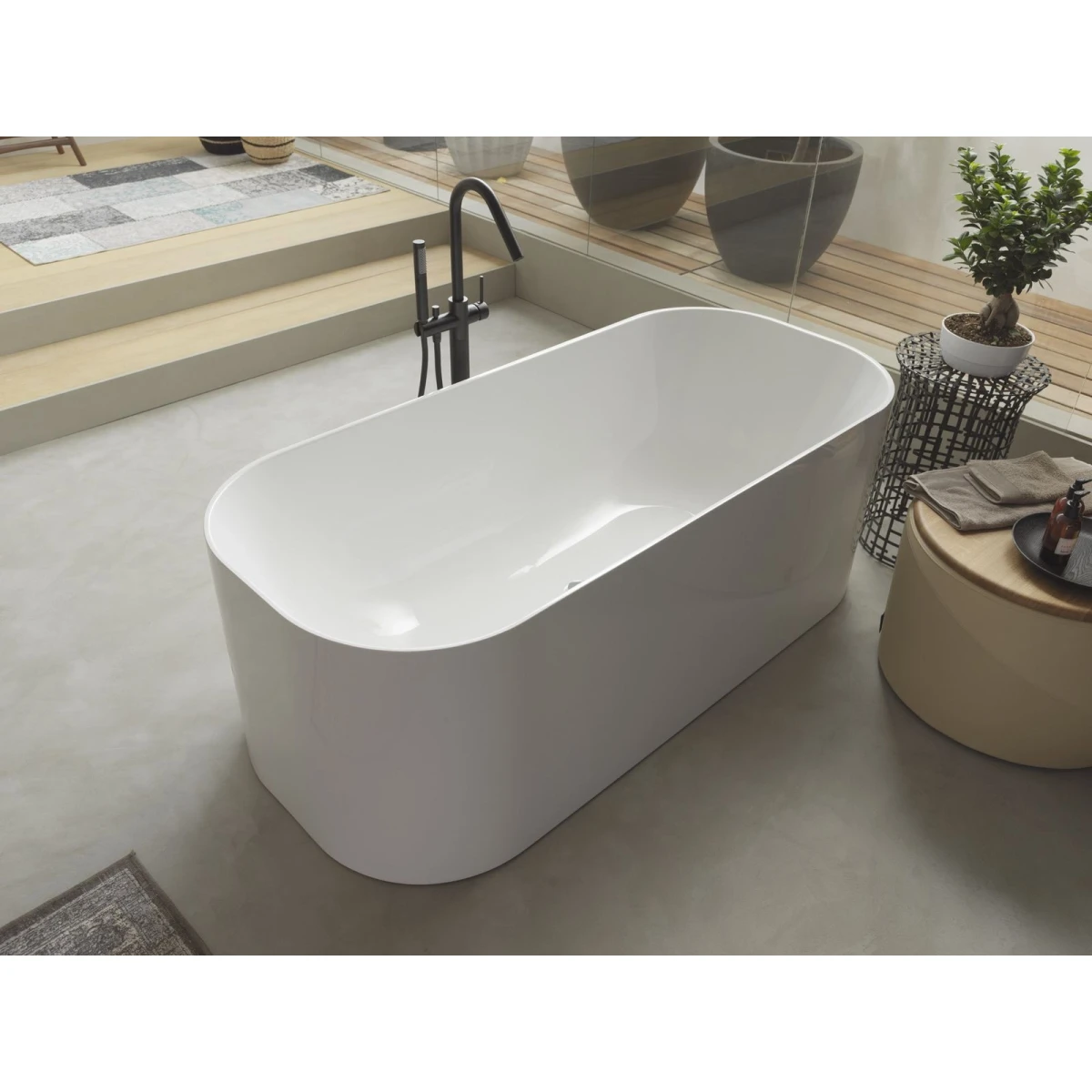 Акриловая ванна Kolpa-San Pandora FS 593150 173x78 см, отдельностоящая, белый