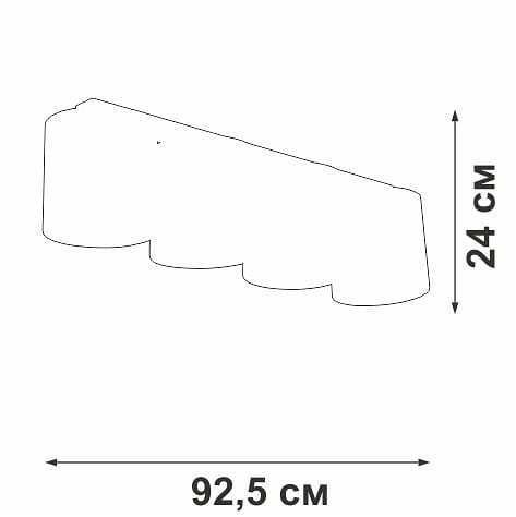 Накладной светильник Vitaluce V2881 V2881-1/4PL