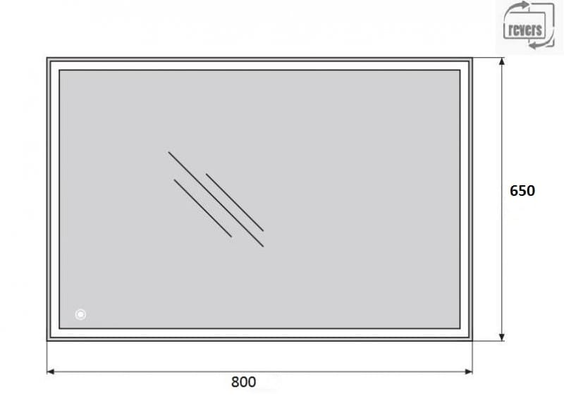 Зеркало BelBagno SPC-GRT-650-800-LED-TCH