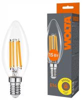 Лампа светодиодная Wolta  E14 15Вт 3000K WF-C35-15W3KE14
