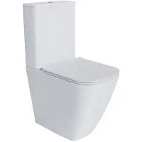 Унитаз-компакт Grossman GR-4472S безободковый, с сиденьем микролифт, белый