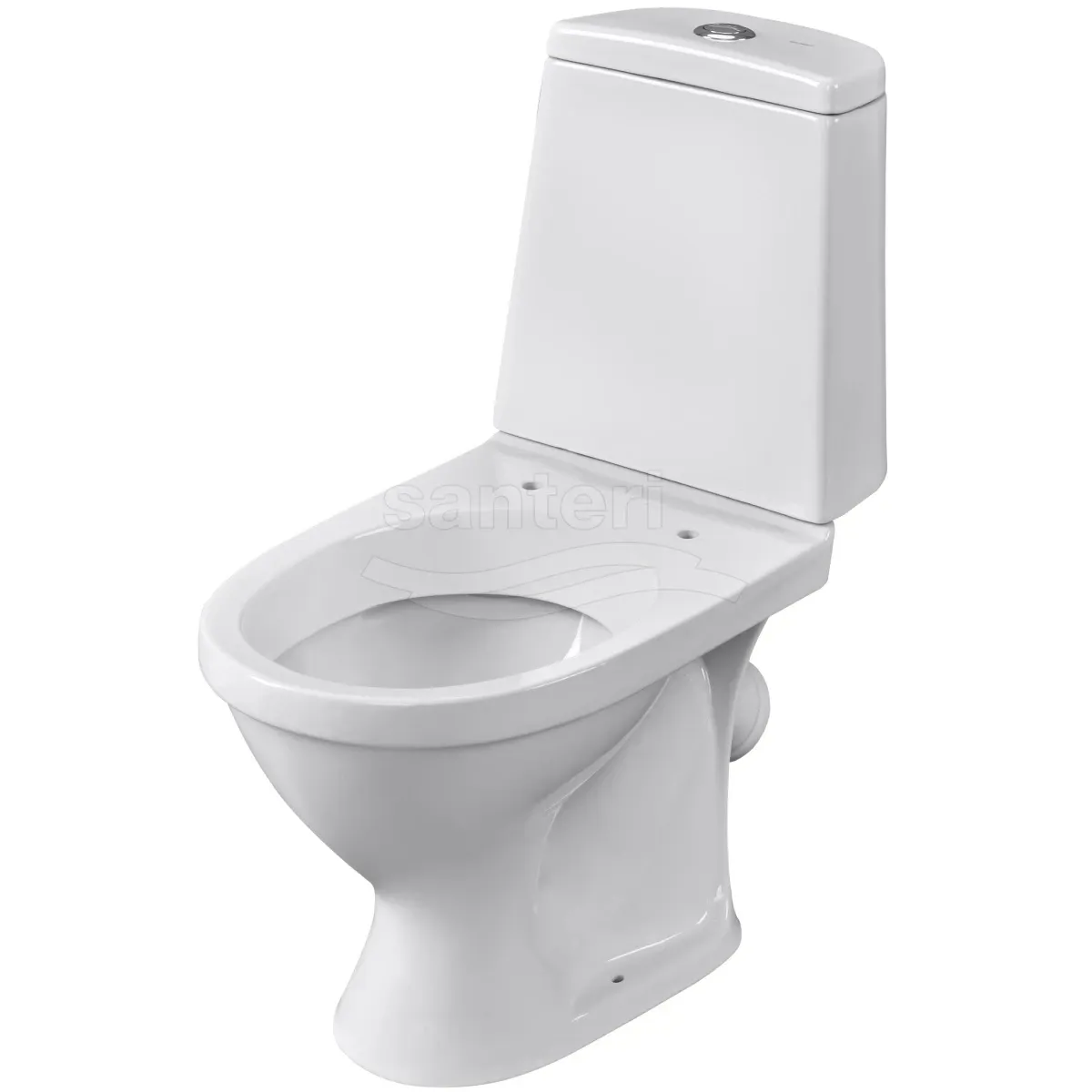 Унитаз-компакт Santeri Prime 1.P205.4.S00.00B.F (4640009670864) косой выпуск, с сиденьем, белый