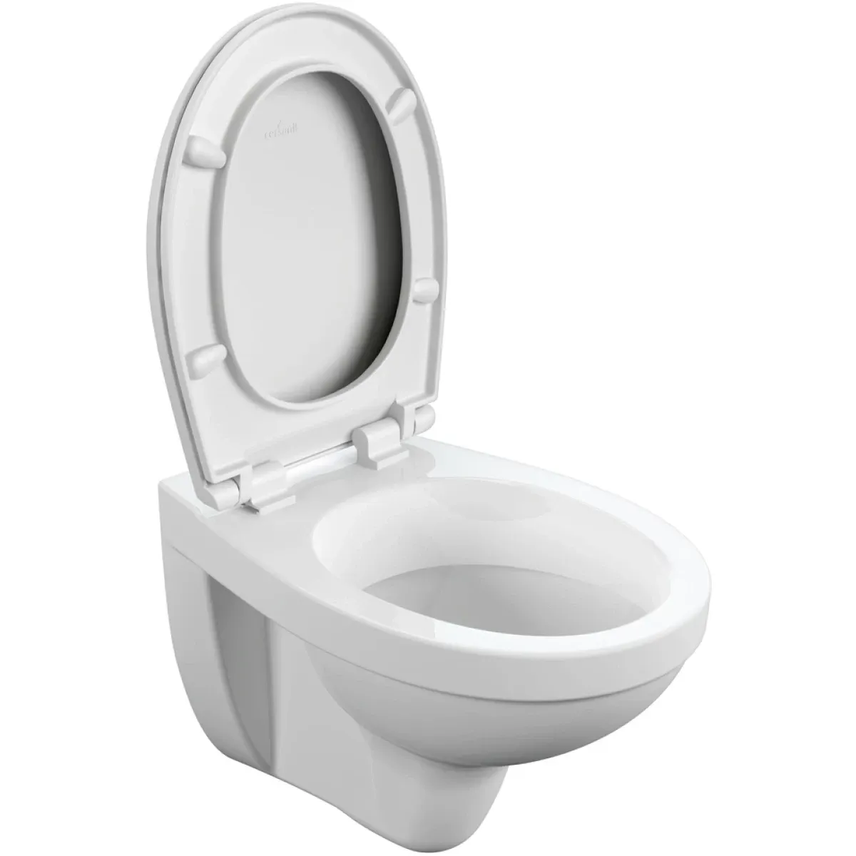 Унитаз подвесной Cersanit Delfi MZ-DELFI-PL с сиденьем микролифт, белый