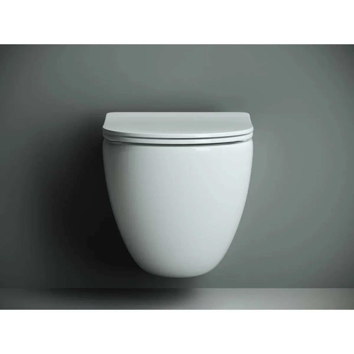 Унитаз подвесной Ceramica Nova Mono CN1905 безободковый, с сиденьем микролифт, белый