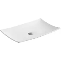 Раковина-чаша CeramaLux 78123B 68x34,5 см, накладная, белый
