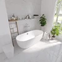 Акриловая ванна Grossman Classic GR-2401 150x75 см, отдельностоящая, белый глянец