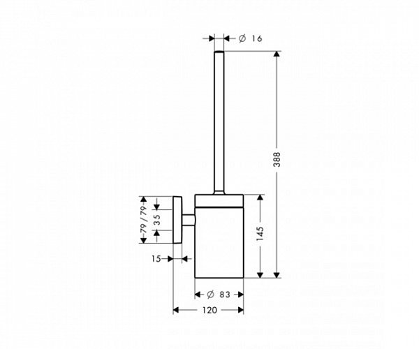 Ершик hansgrohe Puravida 41505000