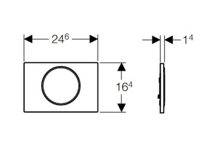 Клавиша смыва Geberit Sigma 10 115.758.KJ.5