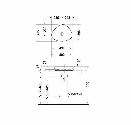 Раковина Duravit CAPE COD 2339500000