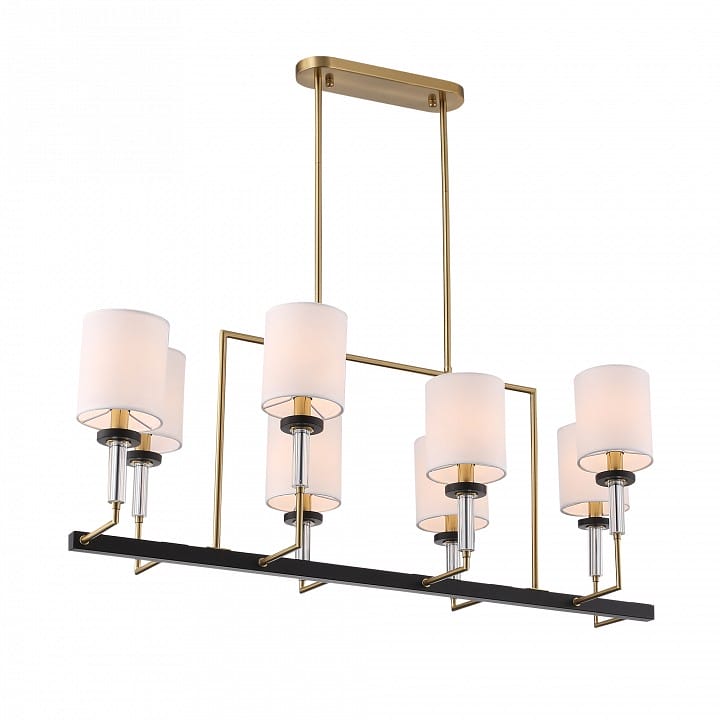 Люстра на штанге ST-Luce BLACK+BRASS SL1404.338.08