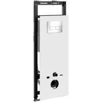 Инсталляция для унитаза WasserKRAFT Salm 27 27TLT.010.ME.WH.BN03 с кнопкой смыва, никель