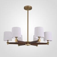 Люстра на штанге Imperiumloft Jorgenson White/Dark wood STAVRA01