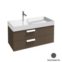 Тумба под раковину 100 см Jacob Delafon Rythmik EB1304-442 серый антрацит лак