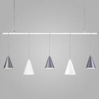 Подвесной светильник Eurosvet Castle 50088/5 белый/серебро