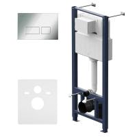 Инсталляция для унитаза AM.PM Pro I012704.7051 с пневматич клавишей Pro S пластик глянц хром