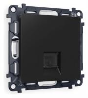 Розетка Ethernet RJ-45 и со шторками, без рамки Ambrella Volt ALFA MA812010