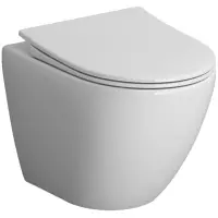 Унитаз подвесной Niagara Vista NG-9301 безободковый, с сиденьем микролифт, белый