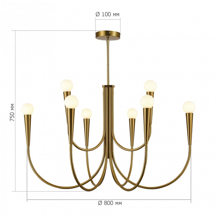 Люстра на штанге ST-Luce Dutchess SL1243.303.09