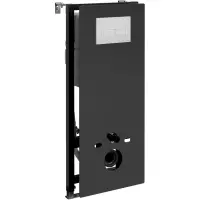 Инсталляция для унитаза WasserKRAFT Abens 20 20TLT.010.ME.BL.WM03 с кнопкой смыва, белый матовый