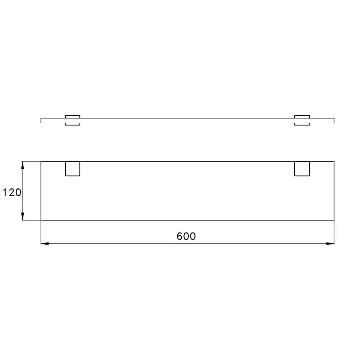 Полочка Stella Bamboo Quadro 60 BQ 10025 CR00