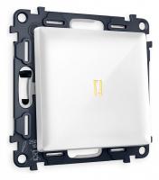 Выключатель одноклавишный с подсветкой без рамки Ambrella Volt Quant MA102010