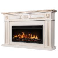 Каминокомплект: Очаг Electrolux EFP/P-3620LS портал Siena 42/40/36 сл кость с зол патиной