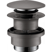 Набор для слива hansgrohe 50100340 push-open для раковины и биде шлифованный черный хром